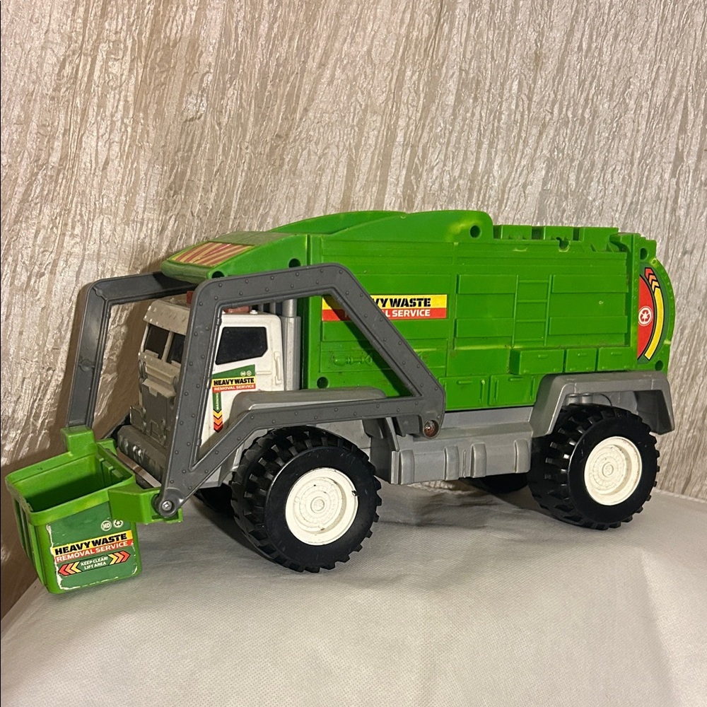 Green and Gray Toy Garbage Truck